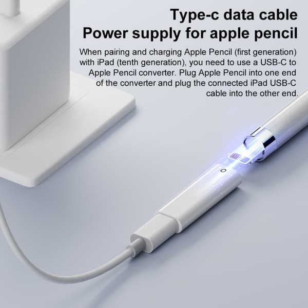 USB-adapter for Apple Pencil - USB-C til 8-pinners lynkobling