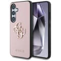 Pikkukuva 3 / 3: Guess Kotelo Samsung Galaxy S25 -puhelimelle 4G-logolla ja rakeisella viimeistelyllä - vaaleanpunainen