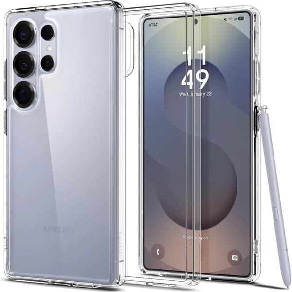 Spigen Ultra Hybrid Case med stötdämpande hörn till Samsung Galaxy S25 Ultra - Klar