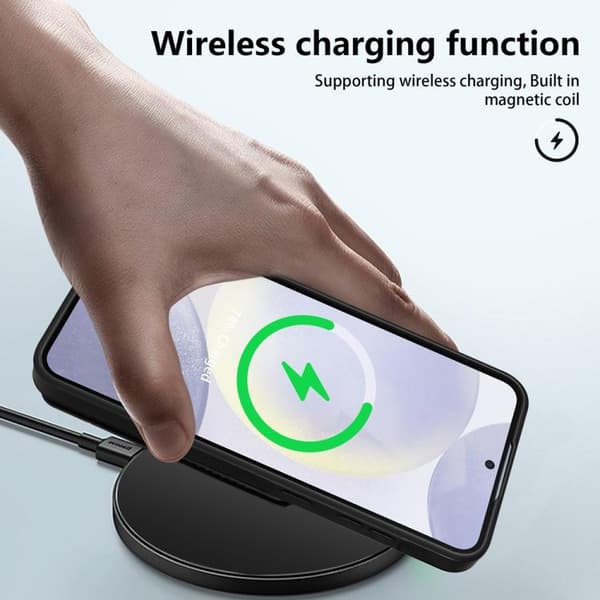 Kortholder og stativ med magnet til Samsung Galaxy S25 - Svart