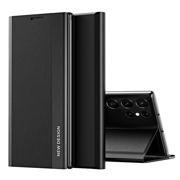 Flip-etui med Sleep-funksjon for Samsung Galaxy S25 Ultra - Svart