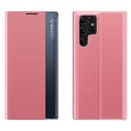 Miniatyrbillede 2 af 2: Flip-etui med stativ og sleep-funktion til Samsung Galaxy S25 Ultra - Pink