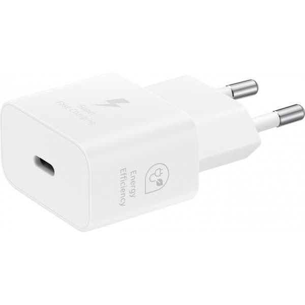 Samsung 25W USB-C GaN vægoplader, hvid
