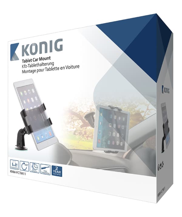 King KNM-FCTM11 Tablet Bilholder 360 ° Drej og vip 0,7 kg