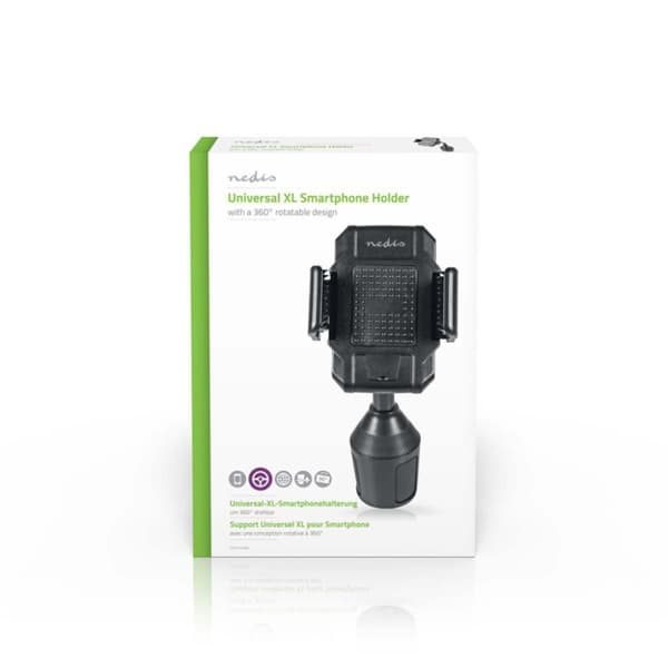 Nedis SCMT200BK älypuhelimen autoteline Universal 360° Pyöritettävä