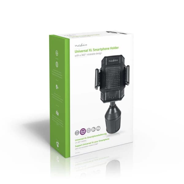Nedis SCMT200BK älypuhelimen autoteline Universal 360° Pyöritettävä