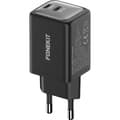 Pikkukuva 5 / 5: FoneKit GaN PD 48W -verkkovirtalaturi, USB-C + USB-C, musta
