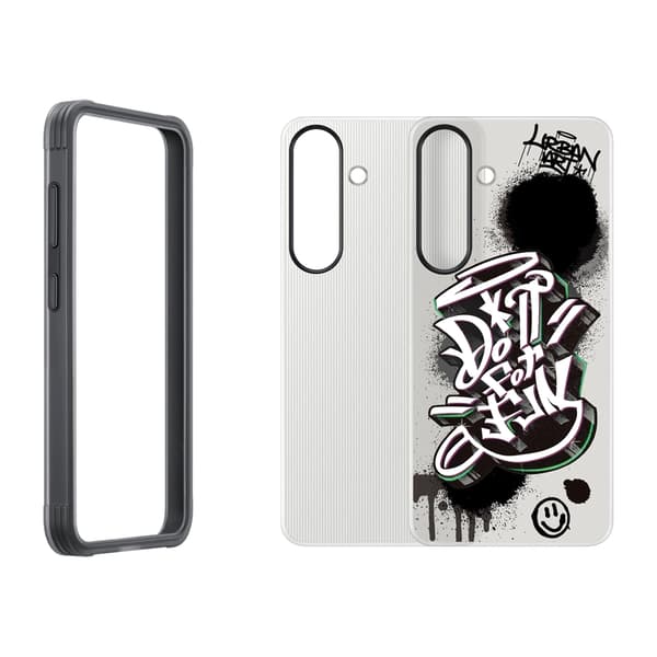 Samsung Flipsuit-kotelo Galaxy S25:lle - Svart