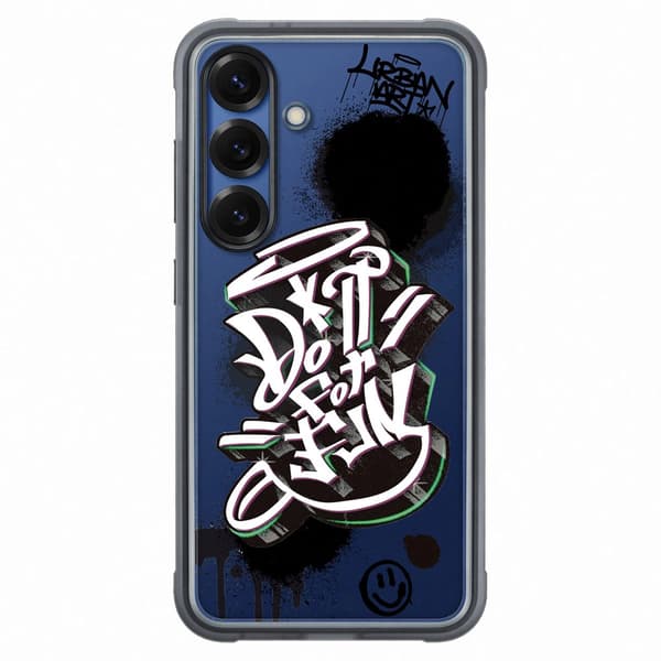 Samsung Flipsuit-kotelo Galaxy S25:lle - Svart