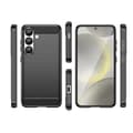 Miniatyrbild 2 av 2: Svart Bakskal till Samsung Galaxy S25 - Kolfiber