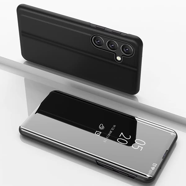 Clear View Fodral till Samsung Galaxy S25 - Svart