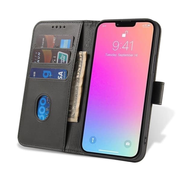 Mobiltelefontaske med stativ til Samsung Galaxy S25 Ultra - Svart