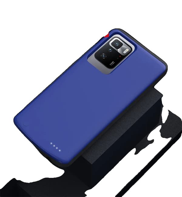 Xiaomi Redmi Note 10 Power Bank Fodral, 6800mAh Batteri, Snabbladdningskapacitet,Notera 10 Pro 5G Blå