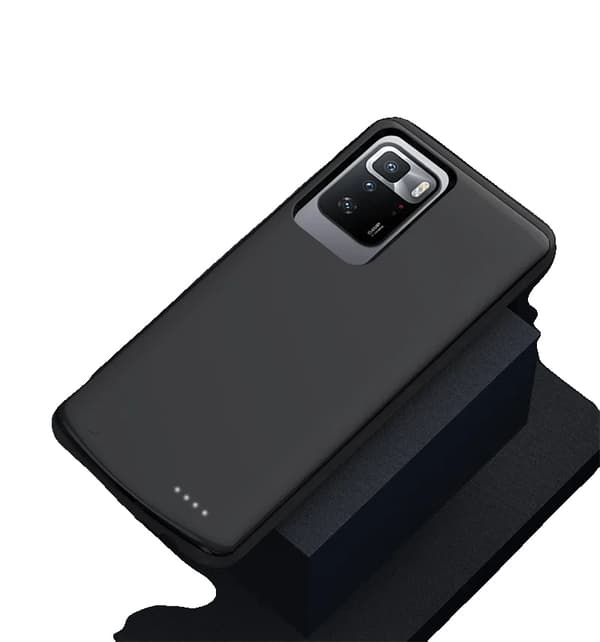 Xiaomi Redmi Note 10 Power Bank Fodral, 6800mAh Batteri, Snabbladdningskapacitet,Note 10 Pro 5G Svart
