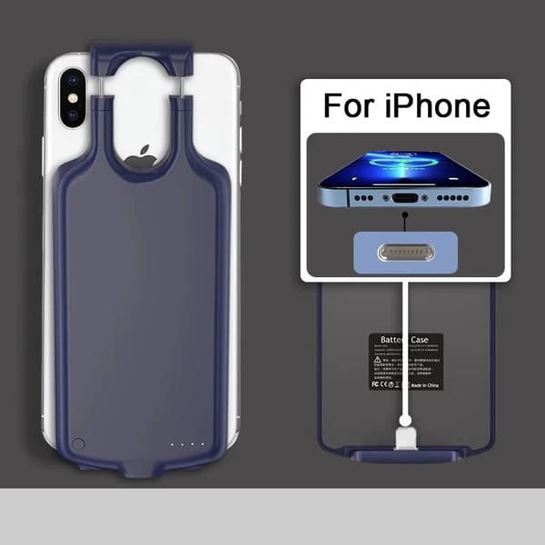 10000mAh Akulaturi, Sopii Erilaisille Laitteille, Joissa On Type-C Portti, Kestävä Muovinen Rakenne,sininen iphone10000mAh