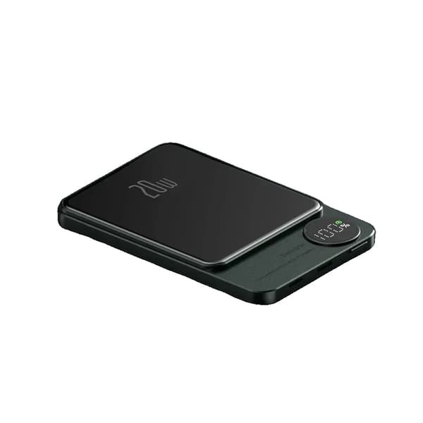 Magnetisk trådløs powerbank, 10000mAh kapacitet, 20W hurtigopladning,grøn 10000mAh