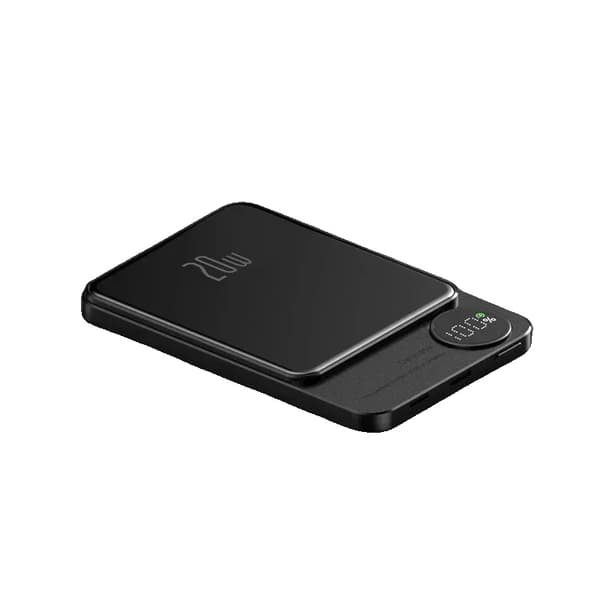 Magnetisk trådløs powerbank, 10000mAh kapacitet, 20W hurtigopladning,grå 10000mAh