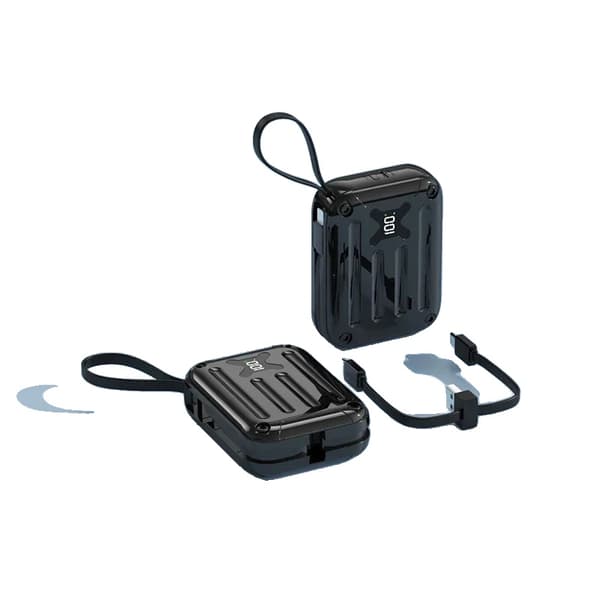 20000mAh Kannettava Power Bank, Kaksisuuntainen Nopea Lataus, Langaton Lataus,20000mAh, musta
