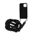 Miniatyrbilde 4 av 7: Mobiltelefonveske med bærestropp for iPhone 15 - Svart