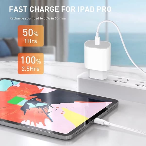 20 W USB-C-pikalaturi iPhonelle 1 metrin kaapelilla, yhteensopiva iPhone 5-14 Pro Max