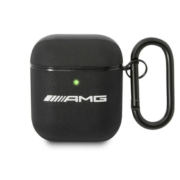 AMG Leather Big Logo - Fodral för Apple AirPods (svart)