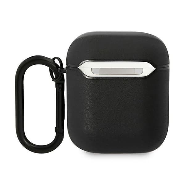 BMWLeatherColorLines-koteloAppleAirPods1/2gen(musta)