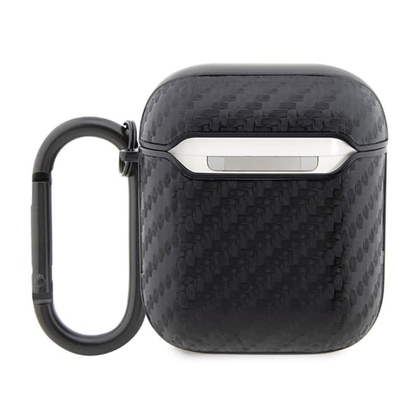 BMW Carbon Double Metal Logo - Etui til AirPods 1/2 gen (sort)