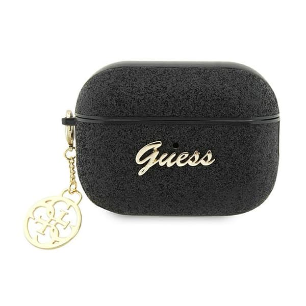 Guess 4G Glitter Flake - Fodral för Apple AirPods Pro 2 (svart)