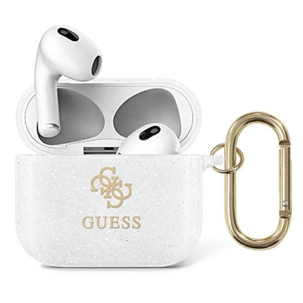 Guess4GGlitter-EtuitilAirpods3(gennemsigtig)