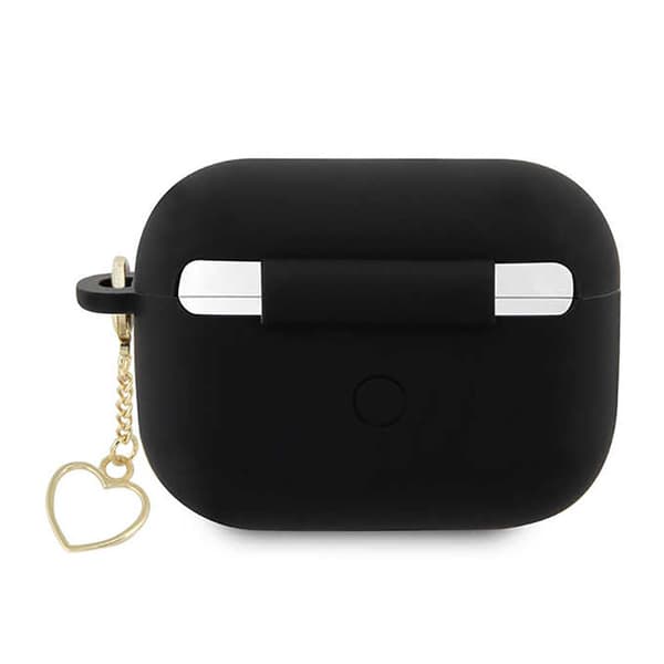Guess Silicone Heart Charm - Etui til Apple AirPods Pro 2 (sort)