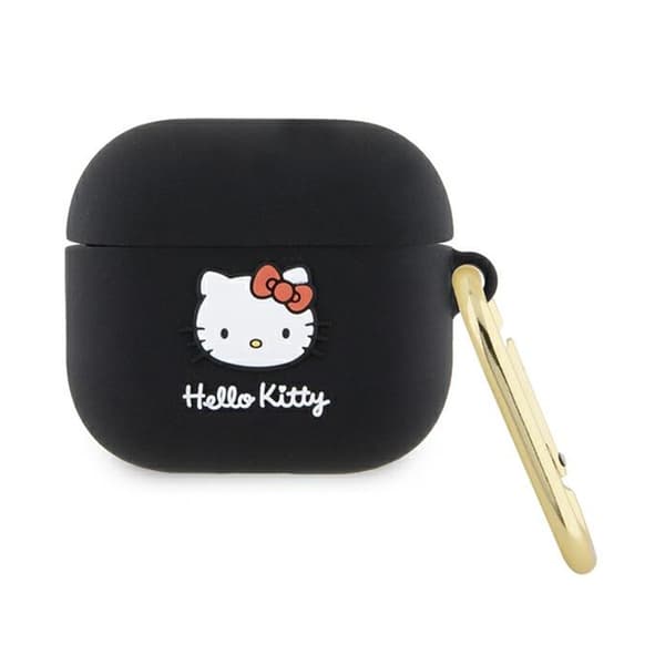 HelloKittySilikon3DKittyHead-FodralförAirPods3(svart)