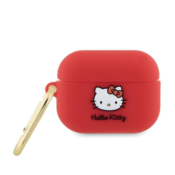 Hello Kitty Silikone 3D Kitty Head - Etui til AirPods Pro 2 (fuchsia)