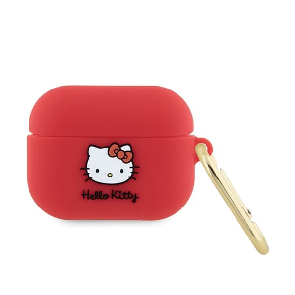 Hello Kitty Silikone 3D Kitty Head - Etui til AirPods Pro (fuchsia)