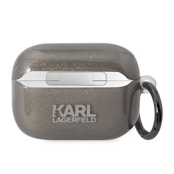 Karl Lagerfeld Glitter NFT Karl & Choupette - Etui til Apple AirPods Pro 2 (sort)