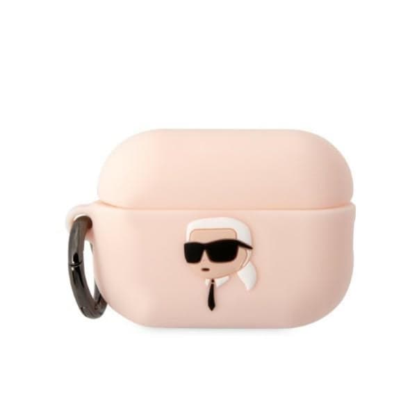 Karl Lagerfeld Silikon NFT Karl Head 3D - AirPods Pro 2 Fodral (rosa)