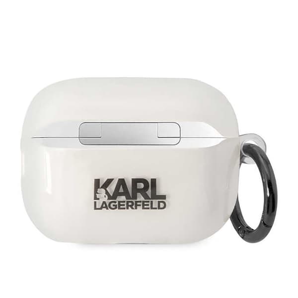 Karl Lagerfeld NFT Ikonik Karl Head - Etui til Apple AirPods Pro 2 (gennemsigtig)