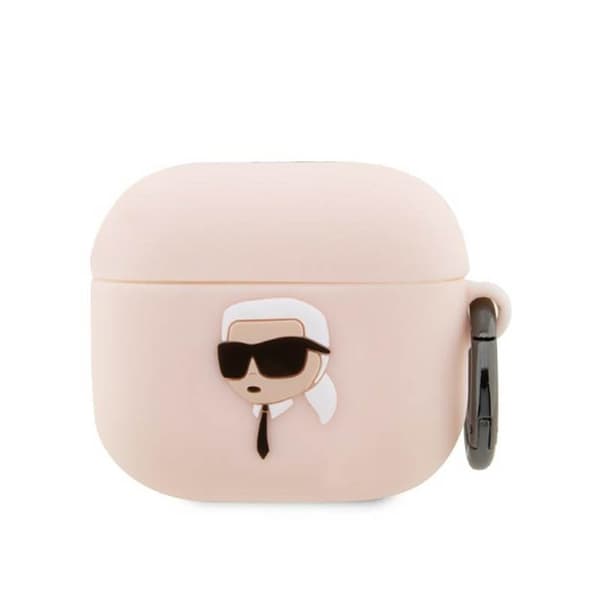Karl Lagerfeld Silikon NFT Karl Head 3D - AirPods 3 Fodral (rosa)