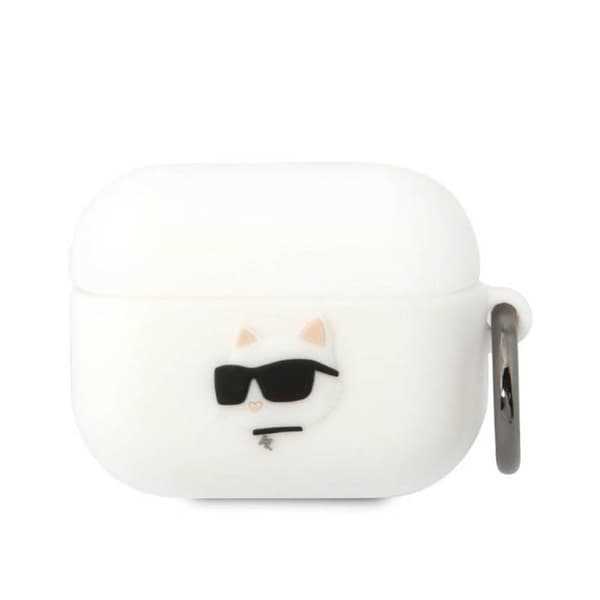 Karl Lagerfeld Silikone NFT Choupette Head 3D - AirPods Pro Case (hvid)