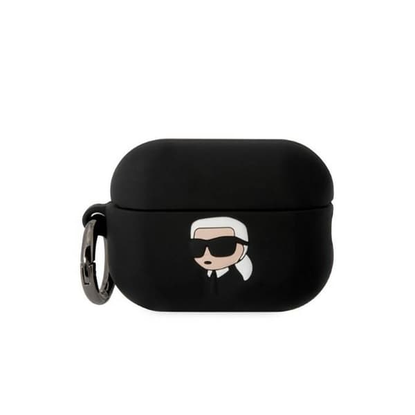 KarlLagerfeldSilikoneNFTKarlHead3D-AirPodsPro2etui(sort)