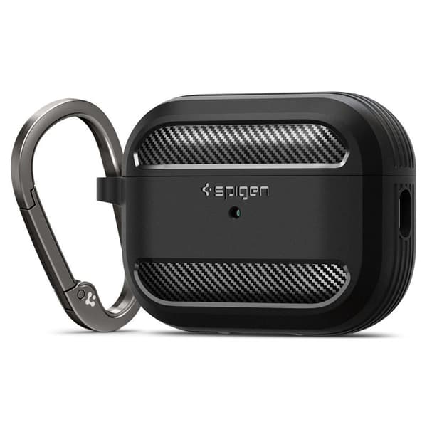 Spigen Rugged Armor - Fodral för Apple AirPods Pro 1/2 (svart)