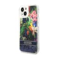 Miniatyrbillede 2 af 2: GuessLiquidGlitterFlower-EtuitiliPhone14Plus(blå)