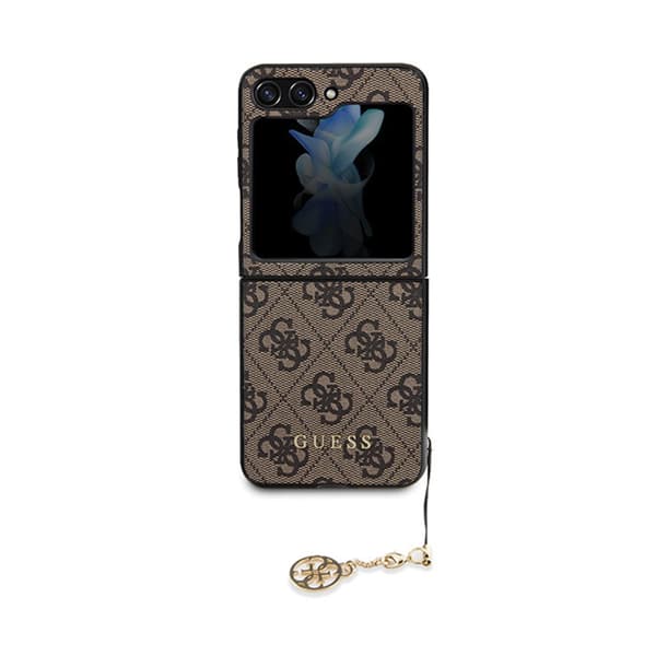 Guess4GCharmsCollection-koteloSamsungGalaxyZFlip5:lle(ruskea)