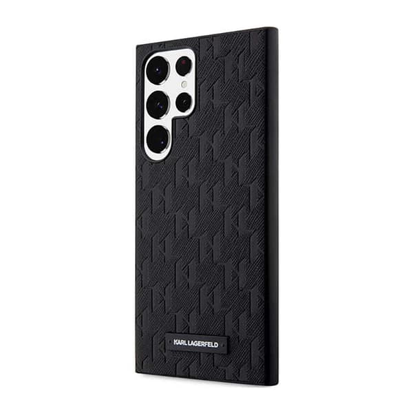 KarlLagerfeldSaffianoMonogramMetalLogo-EtuitilSamsungGalaxyS23Ultra(sort)