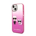 Miniatyrbillede 2 af 2: KarlLagerfeldGradientIkonikKarl&Choupette-EtuitiliPhone14Plus(Pink)