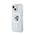 Miniatyrbild 2 av 2: KarlLagerfeldKarl&ChoupetteGlitterMagsafe-FodraltilliPhone15(Transparent)