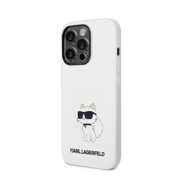 Karl Lagerfeld Silicone NFT Choupette - Kotelo iPhone 14 Pro Maxille (valkoinen)