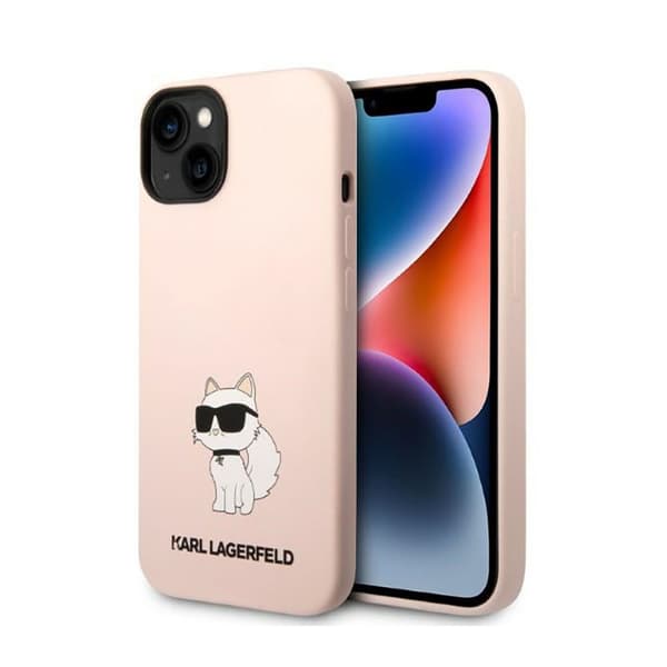 KarlLagerfeldSilikoneNFTChoupette-EtuitiliPhone14Plus(Pink)