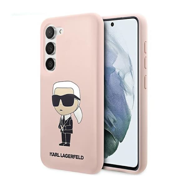 Karl Lagerfeld Silicone NFT Ikonik - Suojakuori Samsung Galaxy S23:lle (vaaleanpunainen)