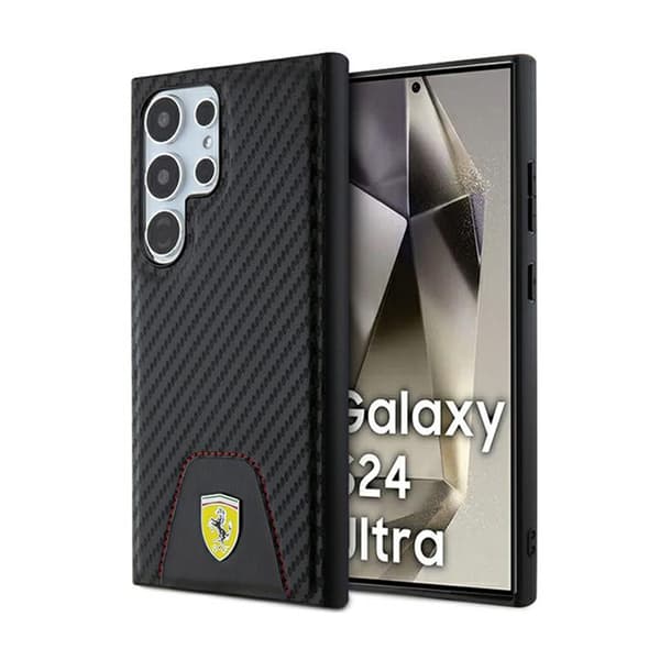 Ferrarikolsyddbotten-fodraltillSamsungGalaxyS24Ultra(svart)