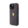 Miniatyrbild 2 av 2: FerrariTwistMetalLogo-FodraltilliPhone15(svart)